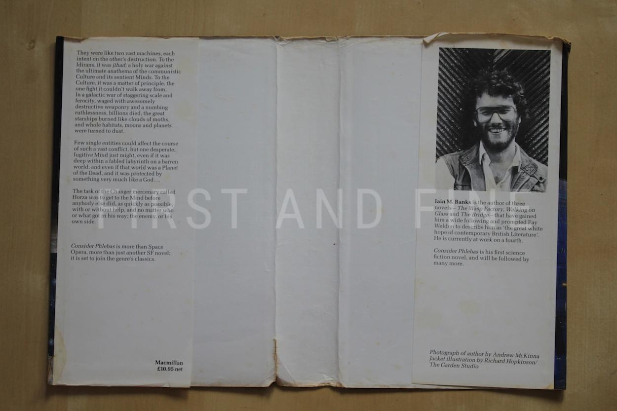 Banks, Iain (1987) 'Consider Phlebas', UK signed and inscribed first edition - Image 11