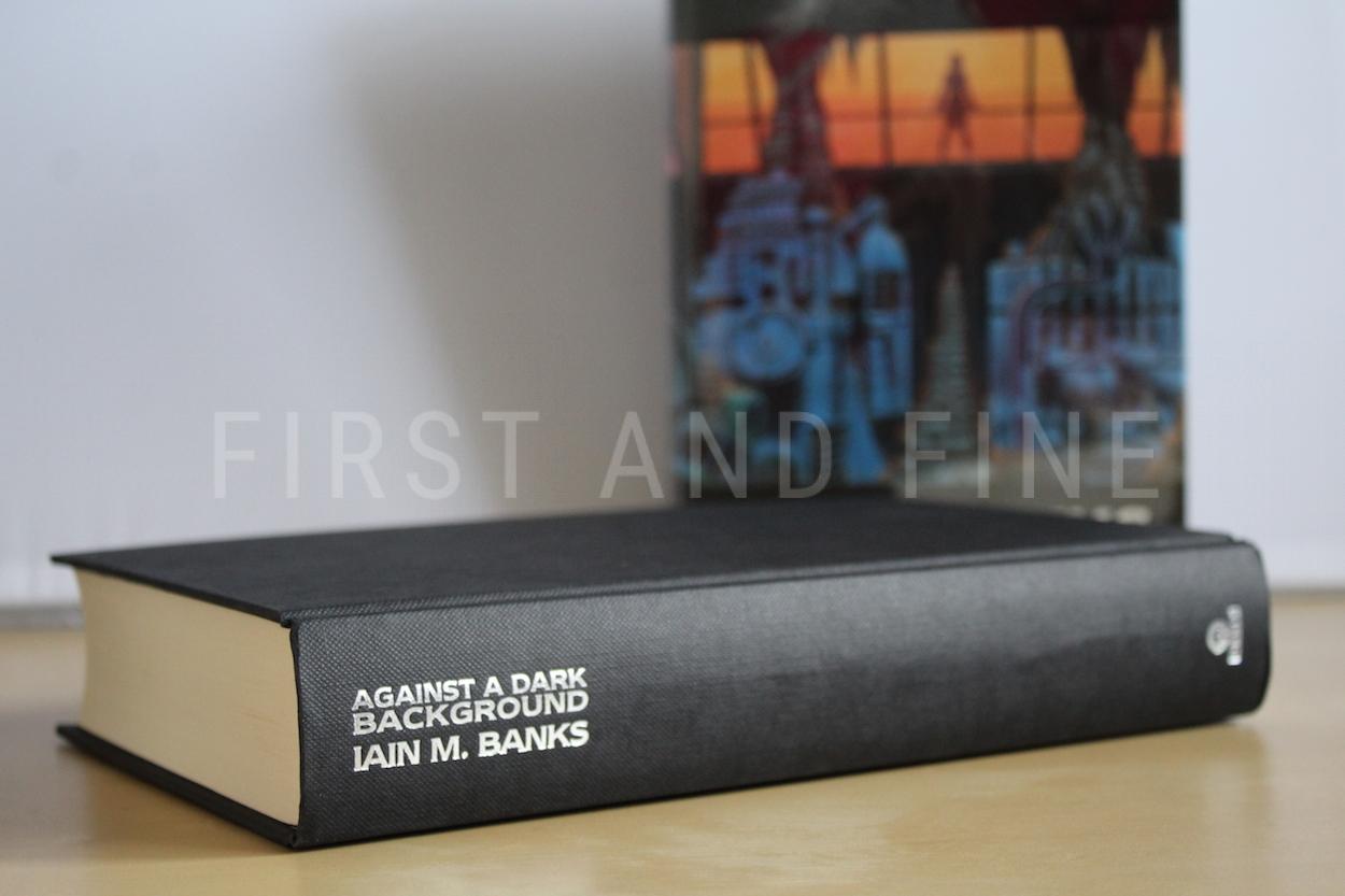 Banks, Iain (1993) 'Against A Dark Background', UK signed and inscribed first edition - Image 4