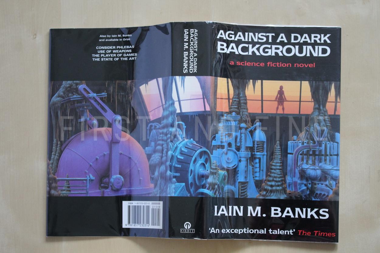 Banks, Iain (1993) 'Against A Dark Background', UK signed and inscribed first edition - Image 11