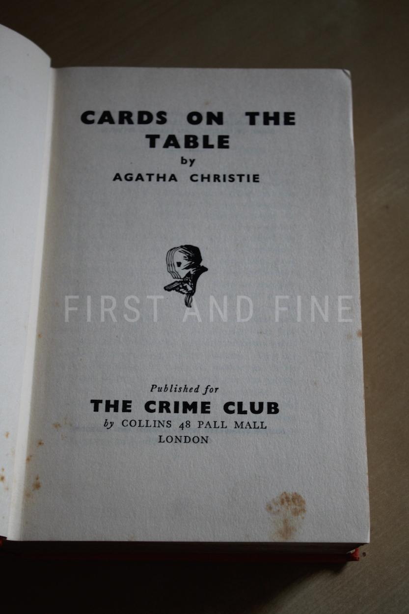 Christie, Agatha (1936) 'Cards on the Table', UK signed and inscribed first edition - The Greenway House copy - Image 6