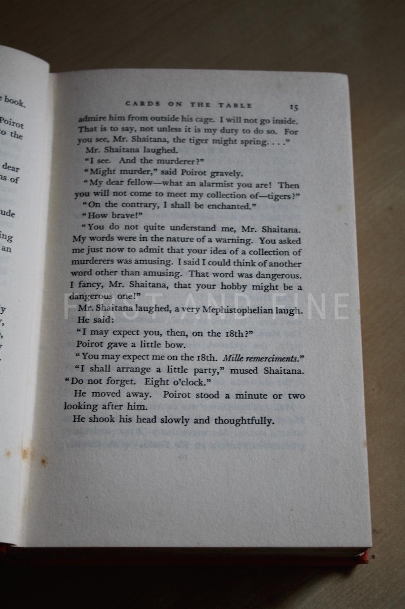 Christie, Agatha (1936) 'Cards on the Table', UK signed and inscribed first edition - The Greenway House copy - Image 11