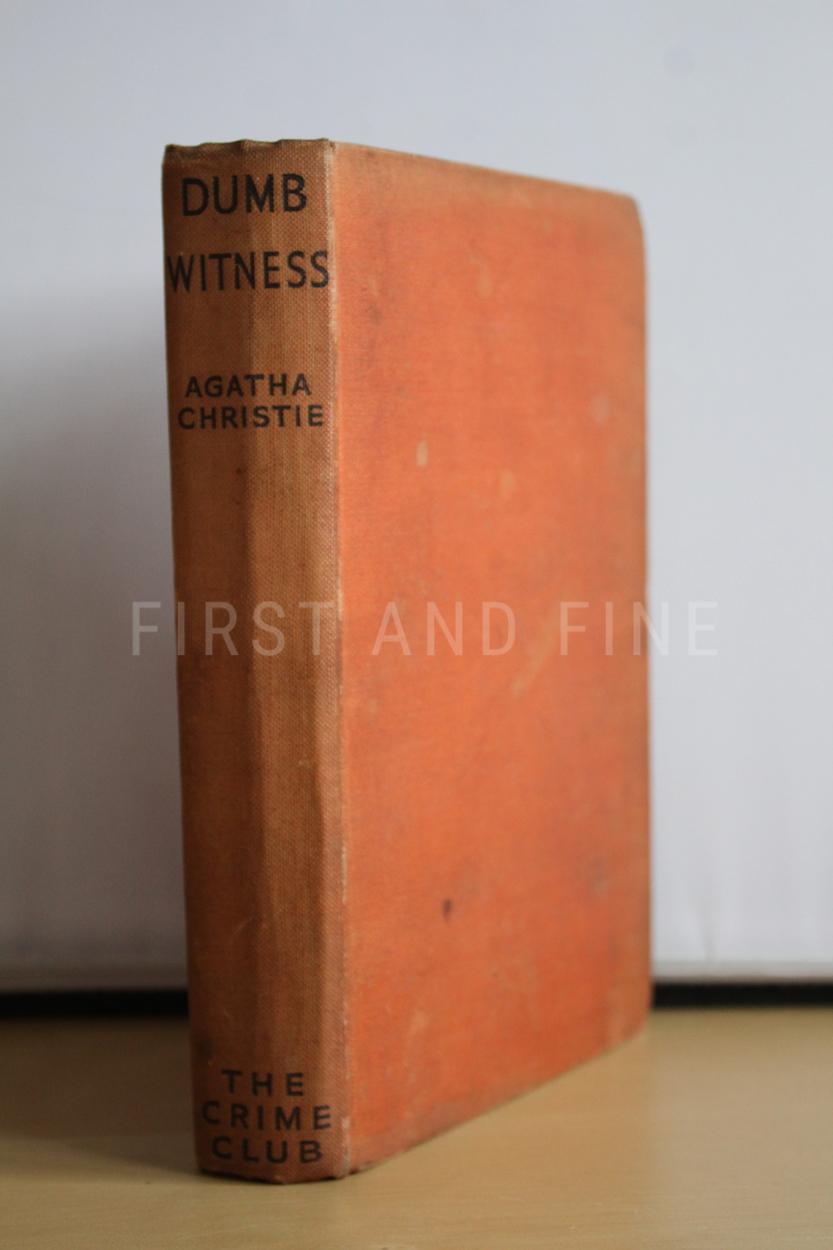 Christie, Agatha (1937) 'Dumb Witness', UK first edition signed and inscribed family association copy from the Greenway House