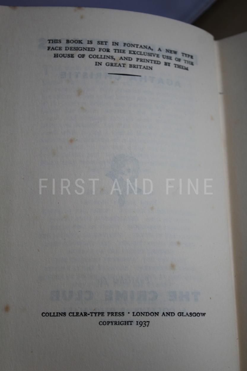 Christie, Agatha (1937) 'Dumb Witness', UK first edition signed and inscribed family association copy from the Greenway House - Image 5