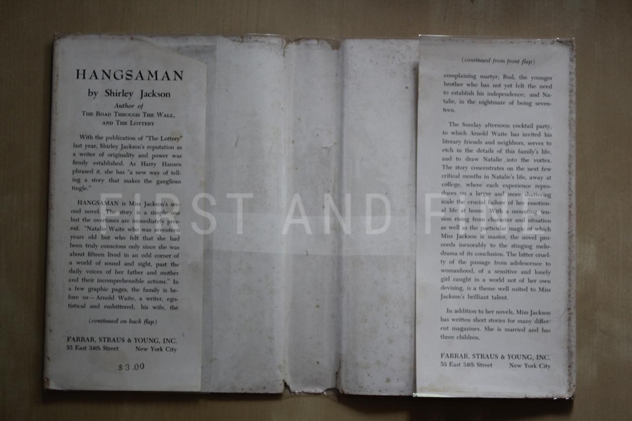 Jackson, Shirley (1951) 'Hangsaman', US signed and inscribed first edition - association copy - Image 13