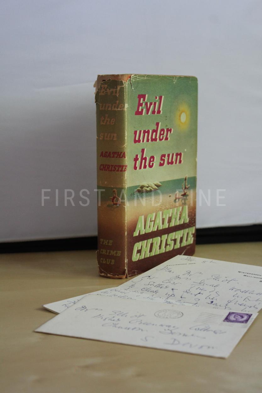Christie, Agatha (1941) 'Evil Under the Sun', UK first edition with the original dust jacket and a lengthy original Christie letter