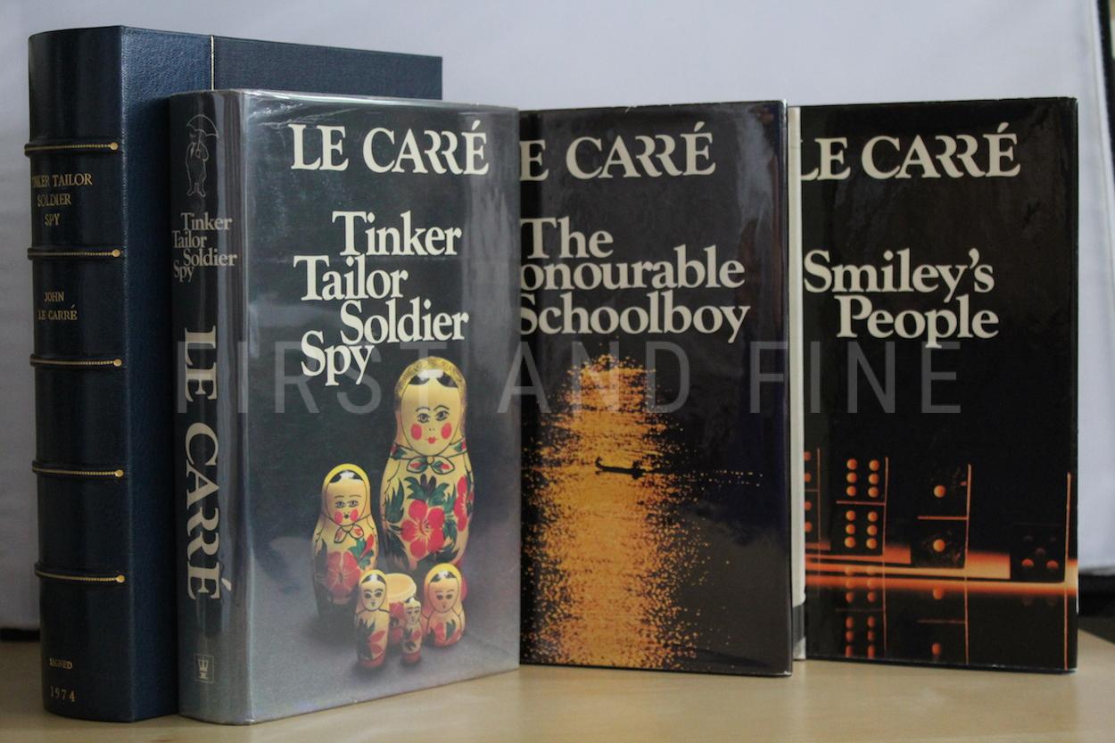 le Carré, John (1974-79) 'The Karla Trilogy': 'Tinker, Tailor, Soldier, Spy'; 'The Honourable Schoolboy'; 'Smiley's People', all UK signed and inscribed first editions