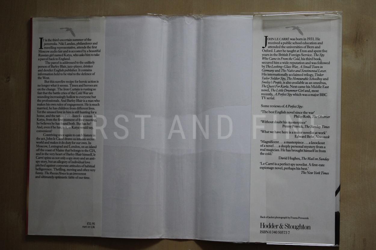le Carré, John (1989) 'The Russia House', UK signed first edition - Image 10