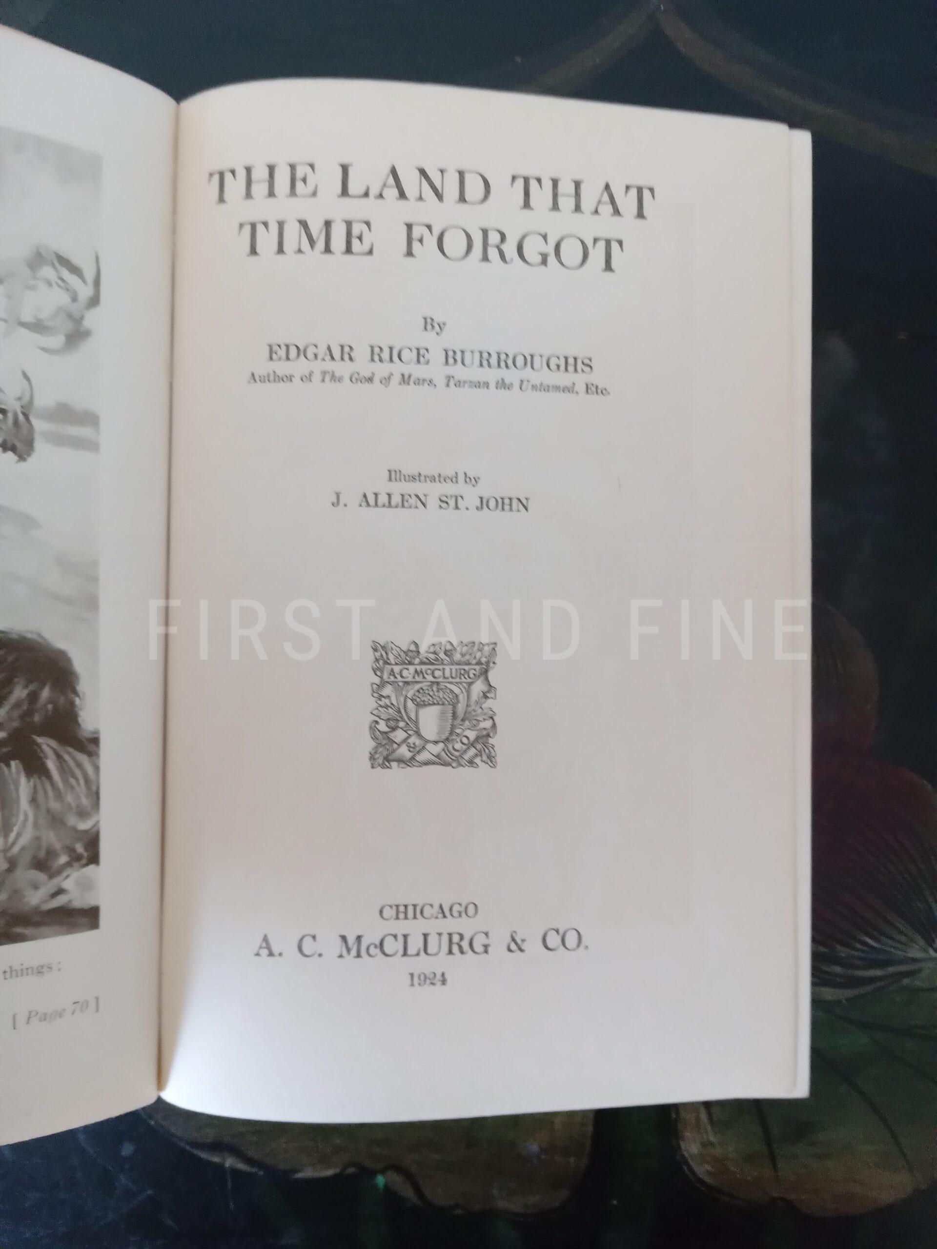 Burroughs, Edgar Rice (1924) 'The Land That Time Forgot', US signed and inscribed first edition - Image 13