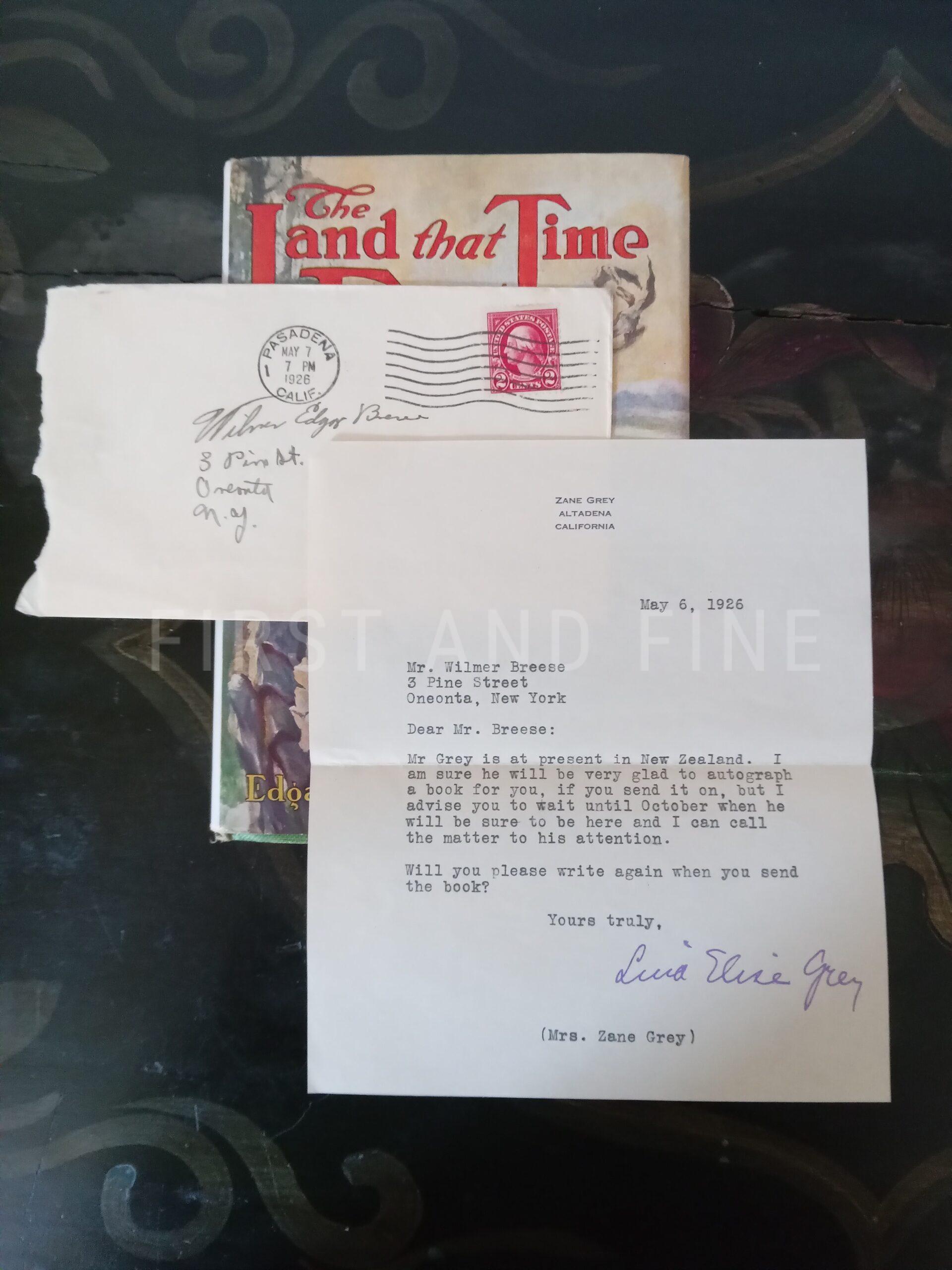 Burroughs, Edgar Rice (1924) 'The Land That Time Forgot', US signed and inscribed first edition - Image 20