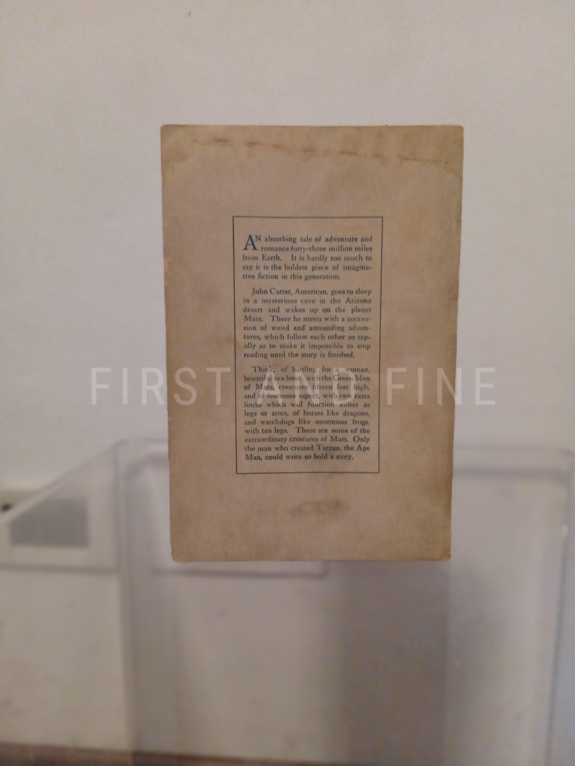 Burroughs, Edgar Rice (1917) 'A Princess of Mars', scarce US Advance Reading copy - Image 5