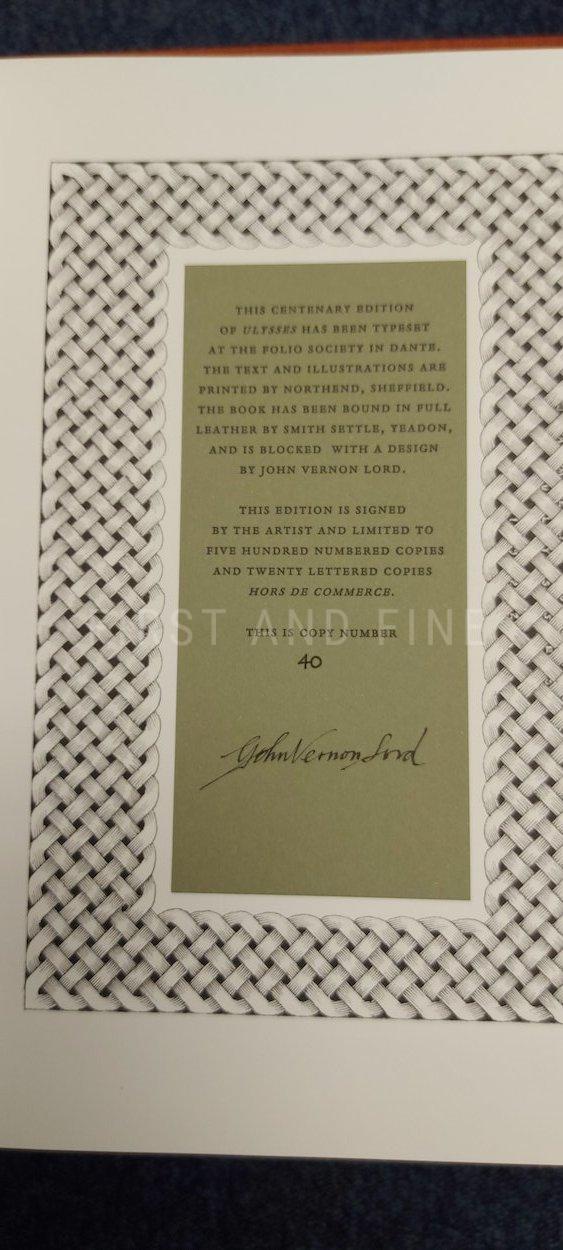 Joyce, James (2022) 'Ulysses', Folio Society limited edition - Image 2