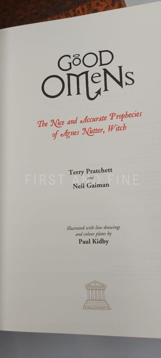 Gaiman, Neil and Pratchett, Terry (2019) 'Good Omens', Signed limited edition - Image 3