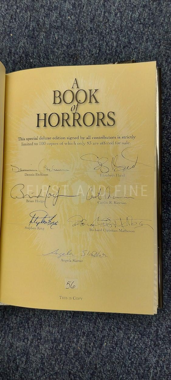 Jones, Stephen (ed) (2012) 'A Book of Horrors', US signed limited edition signed by Stephen King et al - Image 3