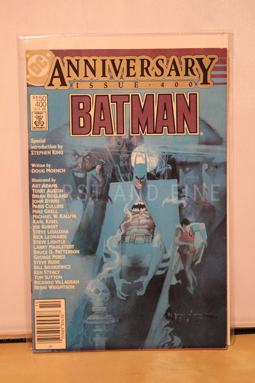 King, Stephen (foreword) (1986) 'Batman' issue 400, signed and inscribed by Stephen King to artist Glenn Chabourne