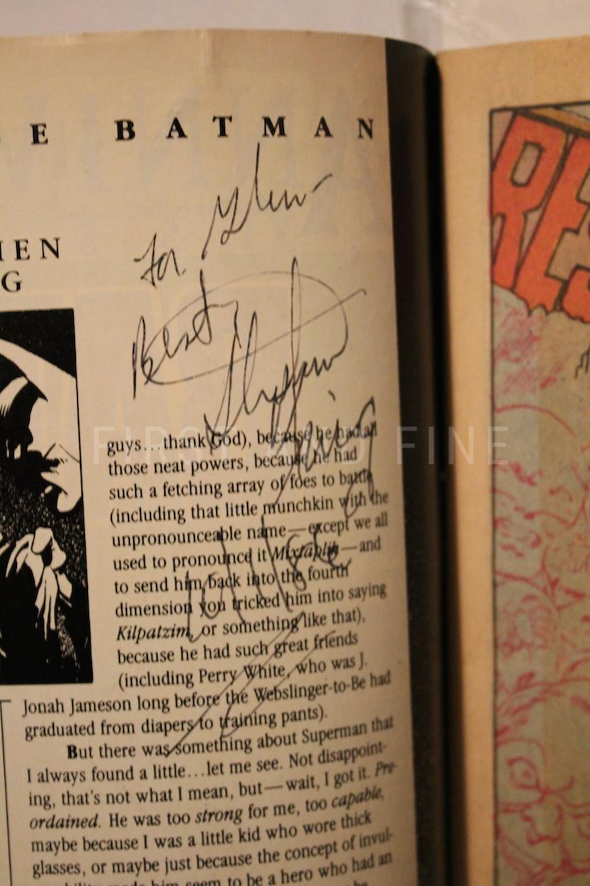 King, Stephen (foreword) (1986) 'Batman' issue 400, signed and inscribed by Stephen King to artist Glenn Chabourne - Image 3