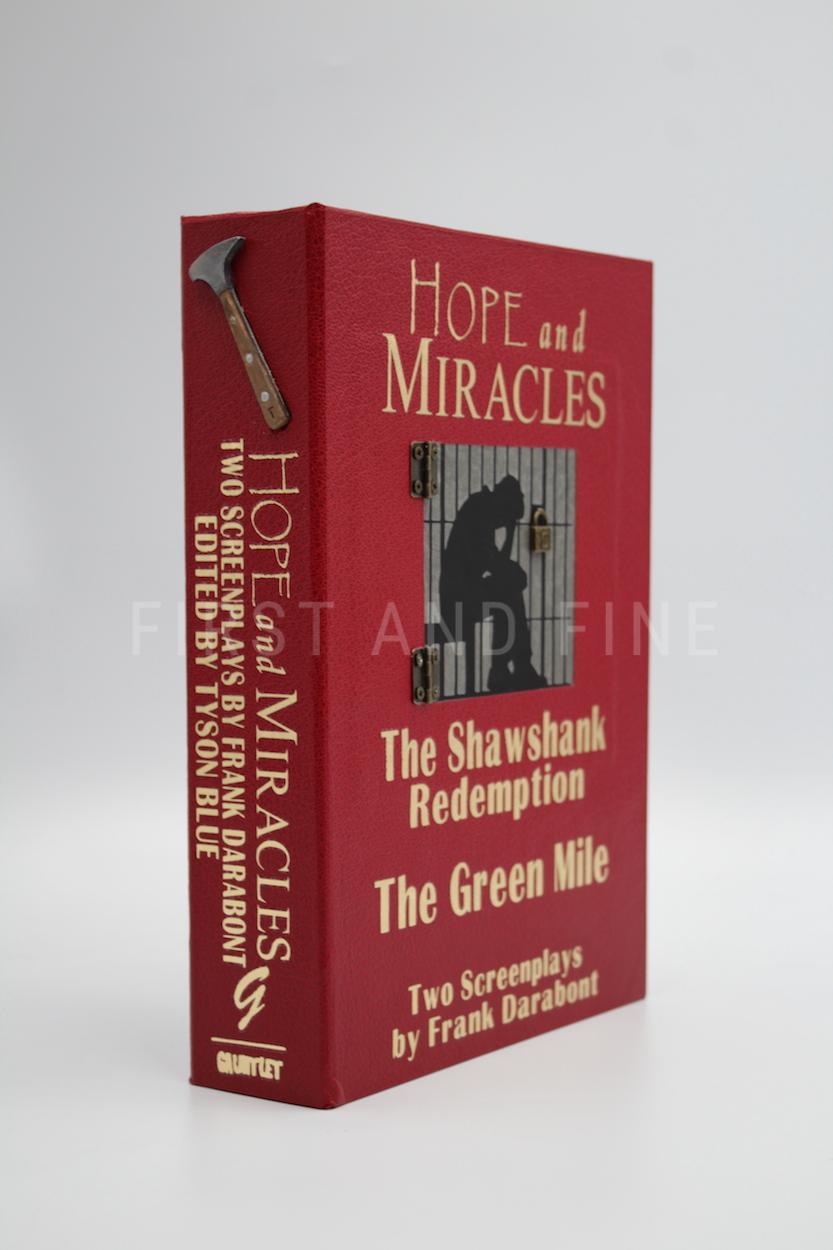Blue, Tyson (editor) (2020) 'Hope and Miracles - Two Screenplays by Frank Darabont: The Shawshank Redemption and the Green Mile', US signed deluxe (lettered) limited edition, signed by Stephen King, Tom Hanks, Morgan Freeman and others