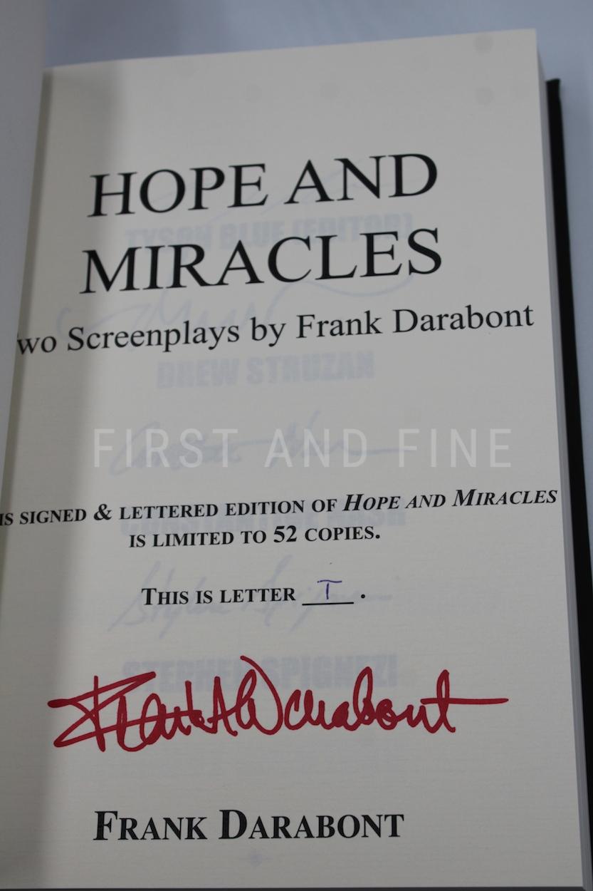 Blue, Tyson (editor) (2020) 'Hope and Miracles - Two Screenplays by Frank Darabont: The Shawshank Redemption and the Green Mile', US signed deluxe (lettered) limited edition, signed by Stephen King, Tom Hanks, Morgan Freeman and others - Image 5