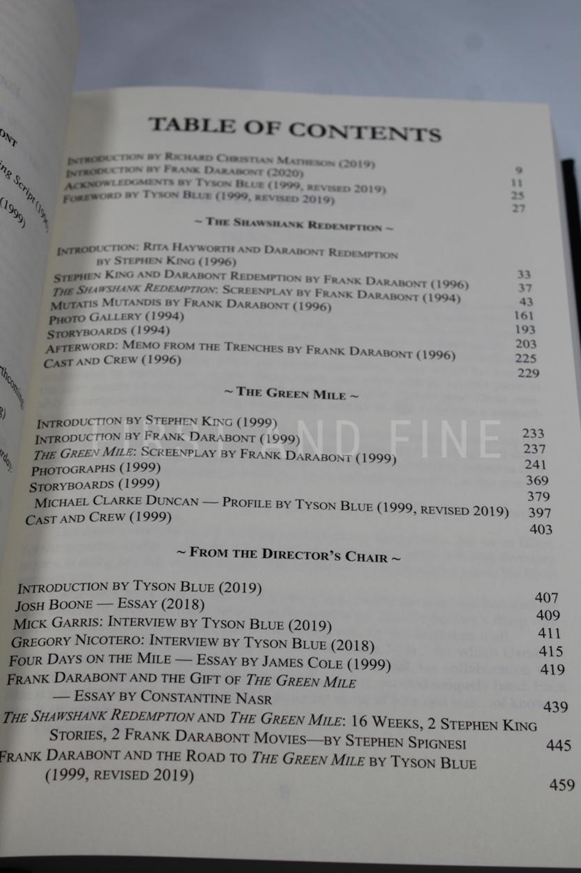 Blue, Tyson (editor) (2020) 'Hope and Miracles - Two Screenplays by Frank Darabont: The Shawshank Redemption and the Green Mile', US signed deluxe (lettered) limited edition, signed by Stephen King, Tom Hanks, Morgan Freeman and others - Image 16