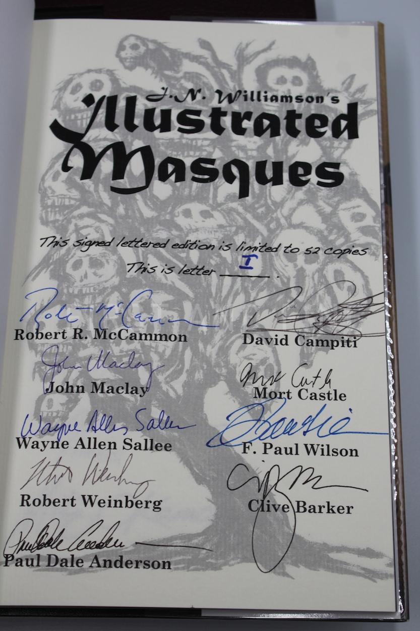 J. N. Williamson (2011) 'J.N. Williamson's Illustrated Masques', US signed lettered limited edition, Signed by Stephen King at al. - Image 3