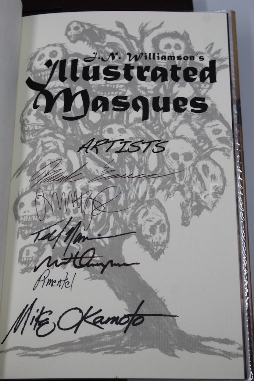 J. N. Williamson (2011) 'J.N. Williamson's Illustrated Masques', US signed lettered limited edition, Signed by Stephen King at al. - Image 4