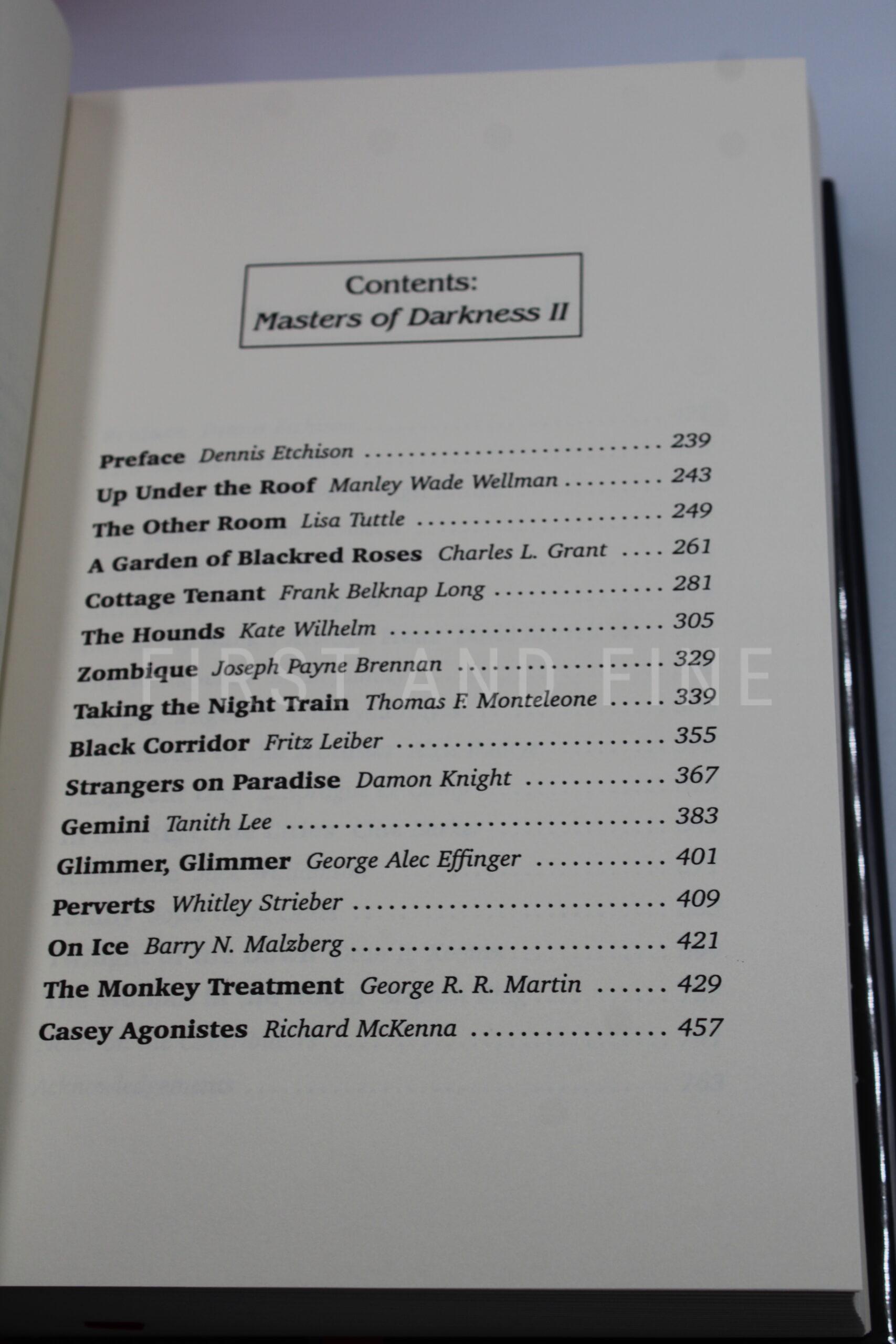 Etchison, Dennis (ed) (1991) 'The Complete Masters of Darkness', US limited edition signed by Stephen King et al - Image 11