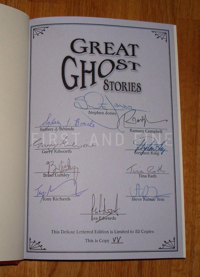 Chetwynd-Hayes, R. and Jones, Stephen (ed) (2004) 'Great Ghost Stories: Tales of Mystery and Madness', US signed lettered limited edition, signed by Stephen King et al. - Image 2