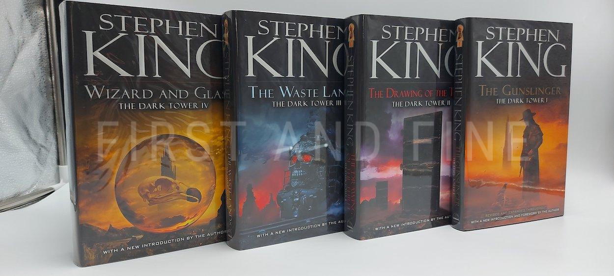 King, Stephen (2003) 'The Dark Tower' vol. I through vol IV, US first editions thus, all four signed