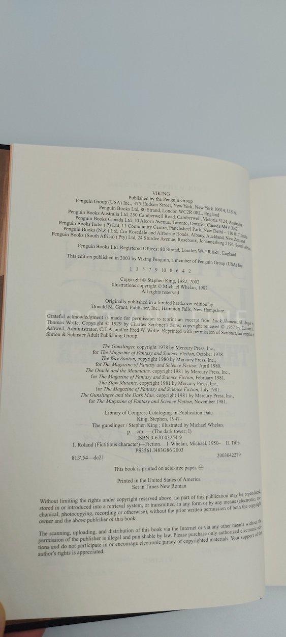 King, Stephen (2003) 'The Dark Tower' vol. I through vol IV, US first editions thus, all four signed - Image 6