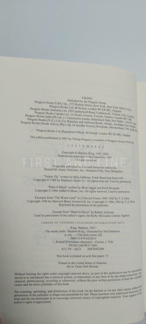 King, Stephen (2003) 'The Dark Tower' vol. I through vol IV, US first editions thus, all four signed - Image 7
