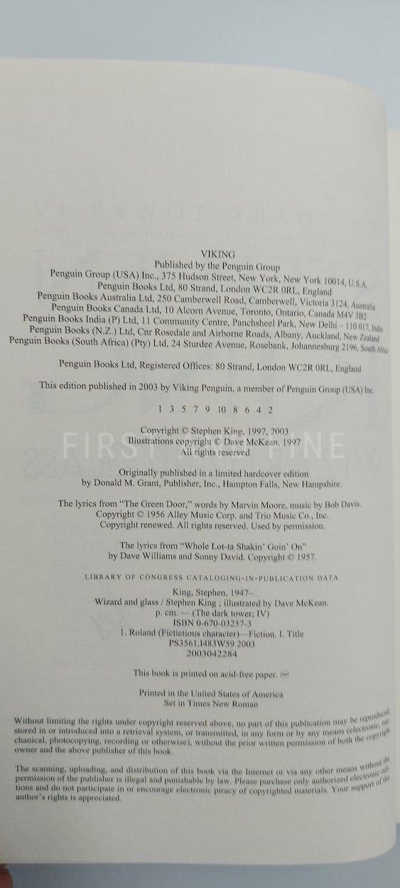 King, Stephen (2003) 'The Dark Tower' vol. I through vol IV, US first editions thus, all four signed - Image 8