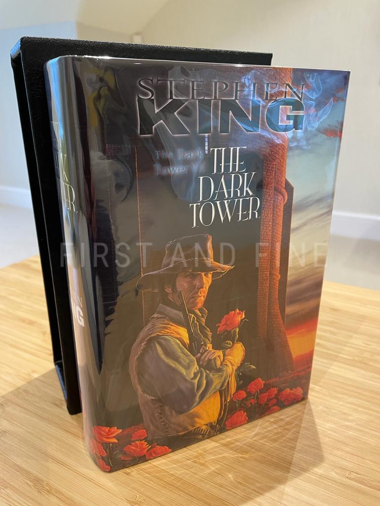 Whelan, Michael and King, Stephen (2004) 'The Dark Tower VII', US remarqued first edition plus an original painting by Michael Whelan titled 'Cornered' (2003) used as an illustration in DT VII - Image 2