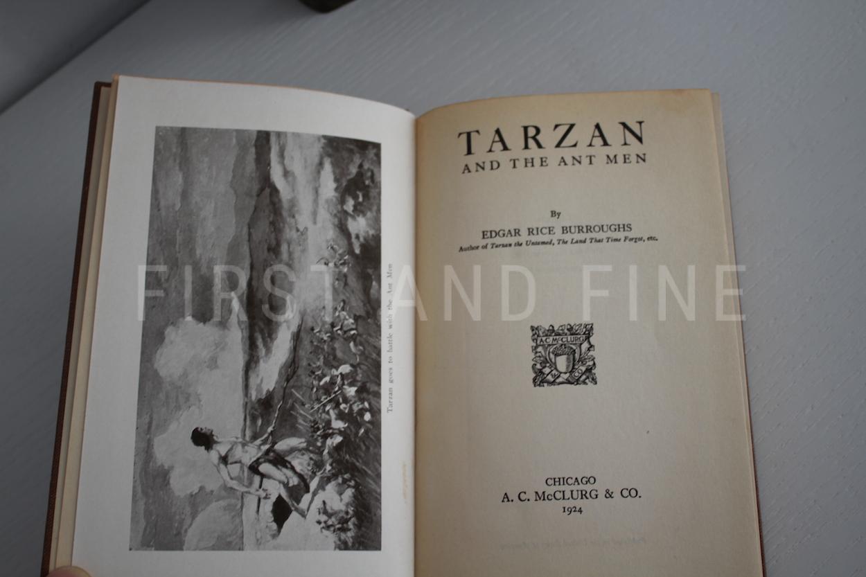 Burroughs, Edgar Rice (1924) 'Tarzan and the Ant Men', US signed and inscribed first edition, family association copy - Image 9