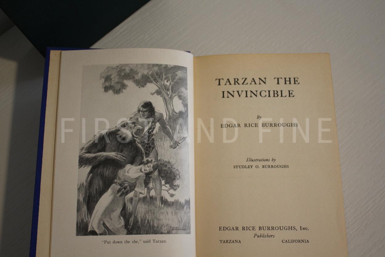 Burroughs, Edgar Rice (1931) 'Tarzan the Invincible', US first edition, rare publisher's dummy - Image 8