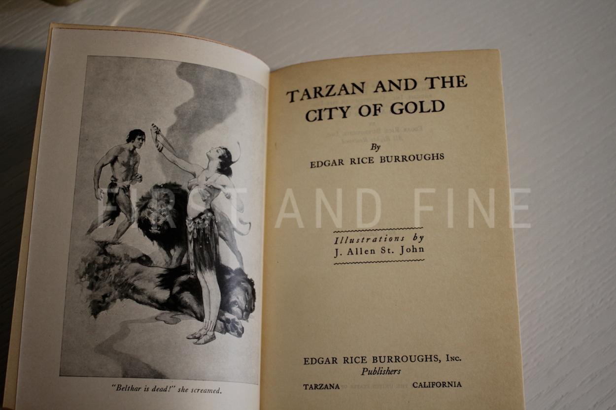 Burroughs, Edgar Rice (1933) 'Tarzan and the City of Gold', US signed and inscribed association first edition - Image 9