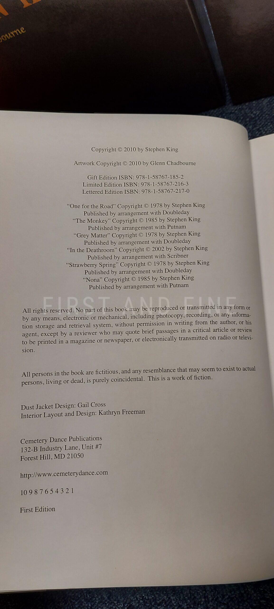 King, Stephen (2006 & 2010) 'The Secretary of Dreams', vol I and Vol II, US first editions - Image 4