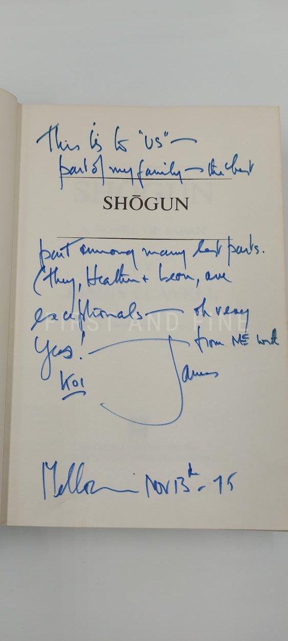Clavell, James (1975) 'Shogun', UK signed and beautifully inscribed first edition, association copy housed in custom made designer box - Image 2