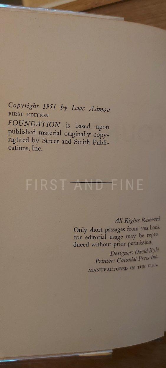 Asimov, Isaac (1951-53) 'Foundation' trilogy, US first edition first state set with an original association letter signed by Asimov - Image 4