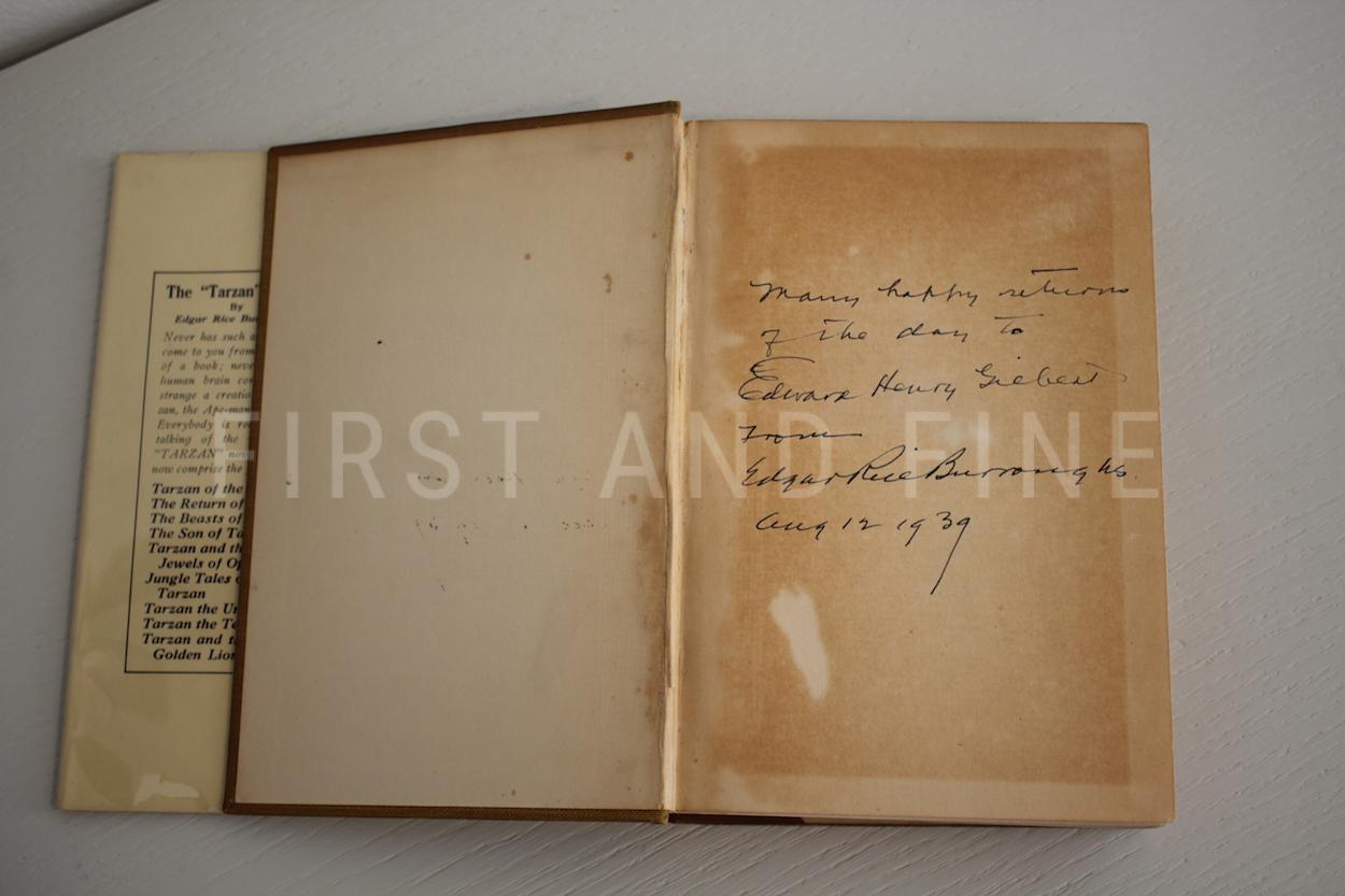 Burroughs, Edgar Rice (1923) 'Tarzan and the Golden Lion', US signed and inscribed first edition, family association copy - Image 2
