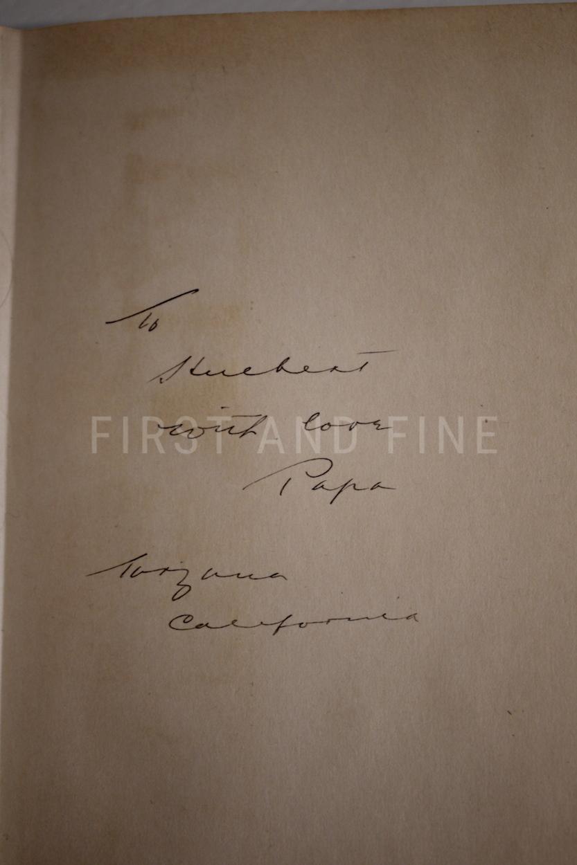 Burroughs, Edgar Rice (1930) 'Tarzan at the Earth's Core', US signed and inscribed first edition, family association copy - Image 3