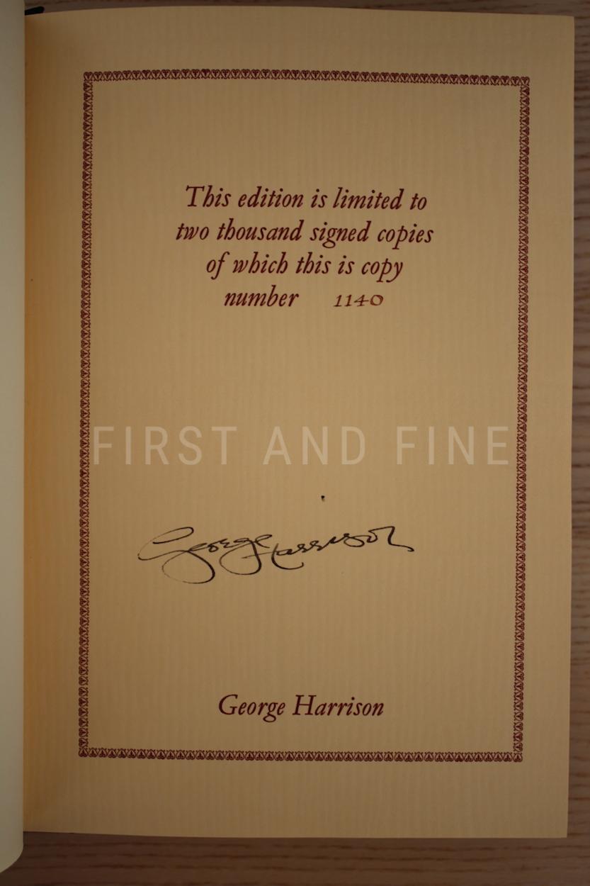 Harrison, George (1980) 'I, Me, Mine', UK signed limited edition, published by Genesis Publications - Image 2