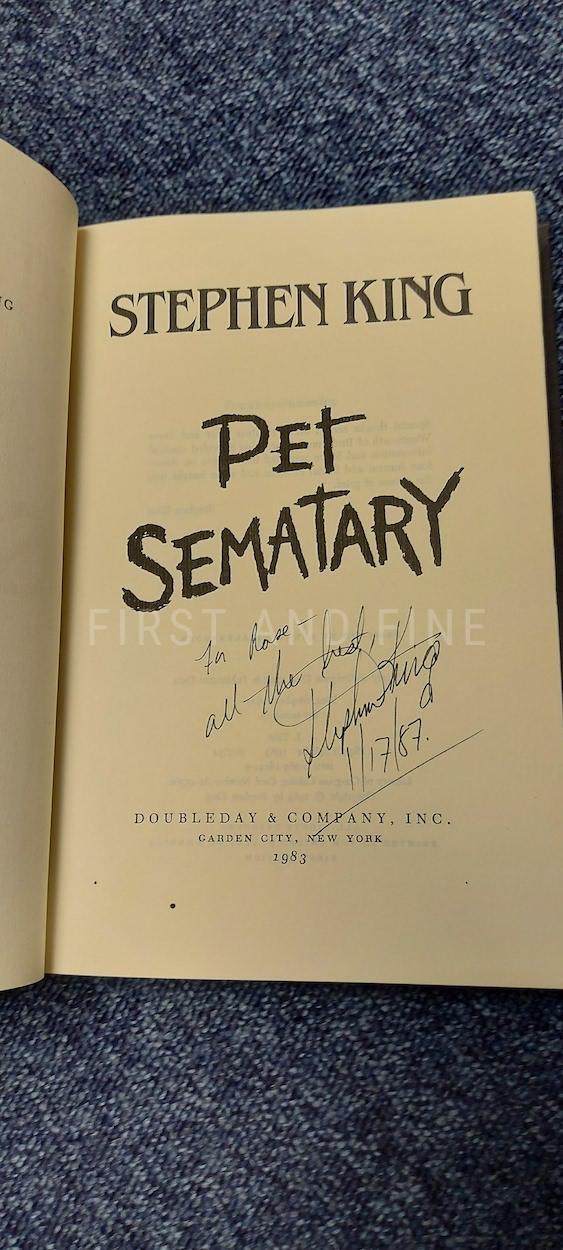 King, Stephen (1983) 'Pet Sematary', US signed and inscribed first edition - Image 2