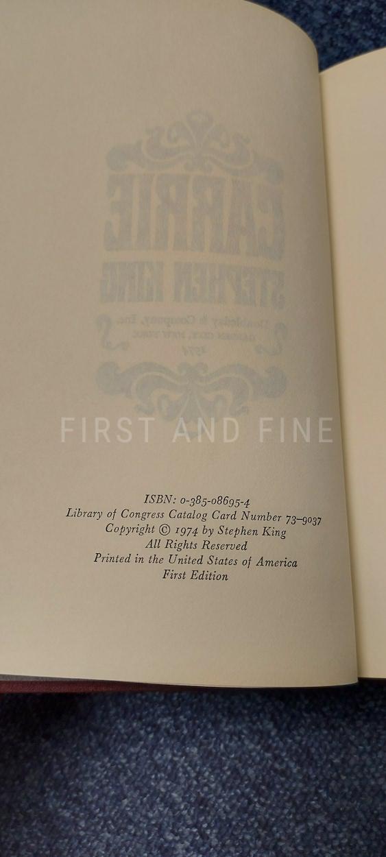 King, Stephen (1974) 'Carrie', US signed and inscribed first edition association copy - Image 3