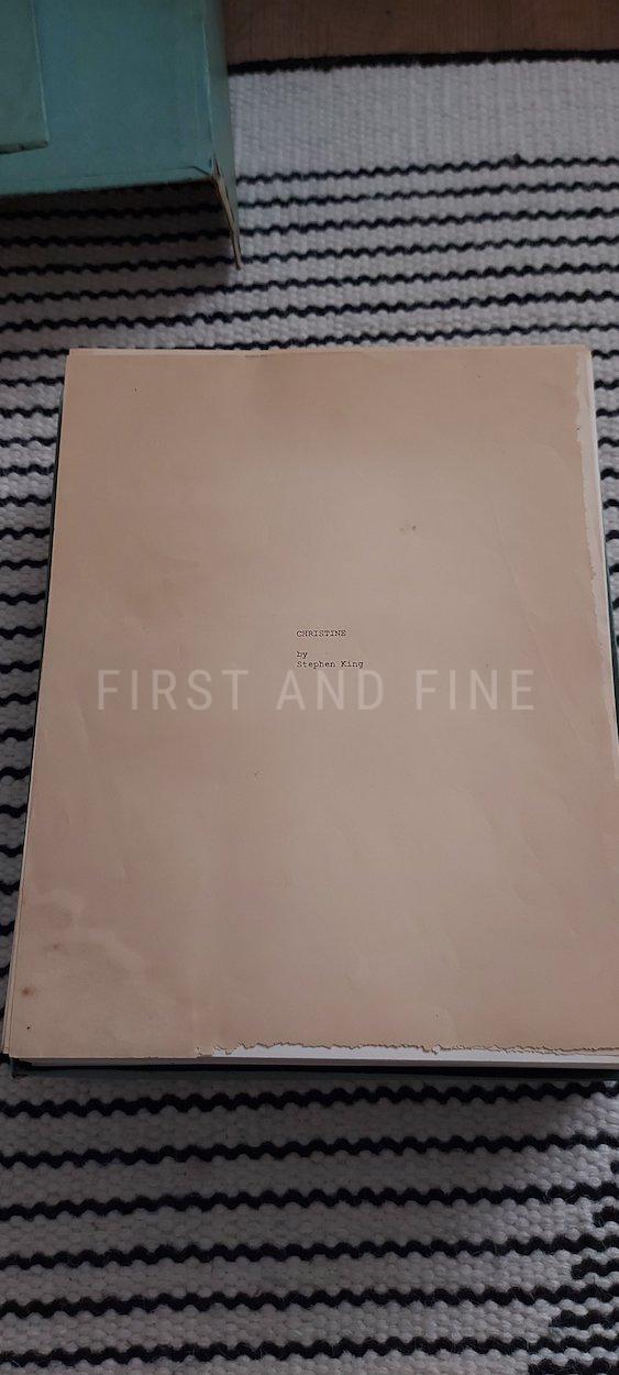 King, Stephen (1983) 'Christine', US signed and beautifully inscribed association copy to his editor at Doubleday Bill Thompson. Together with a copy of the 'Christine' manuscript - Image 11