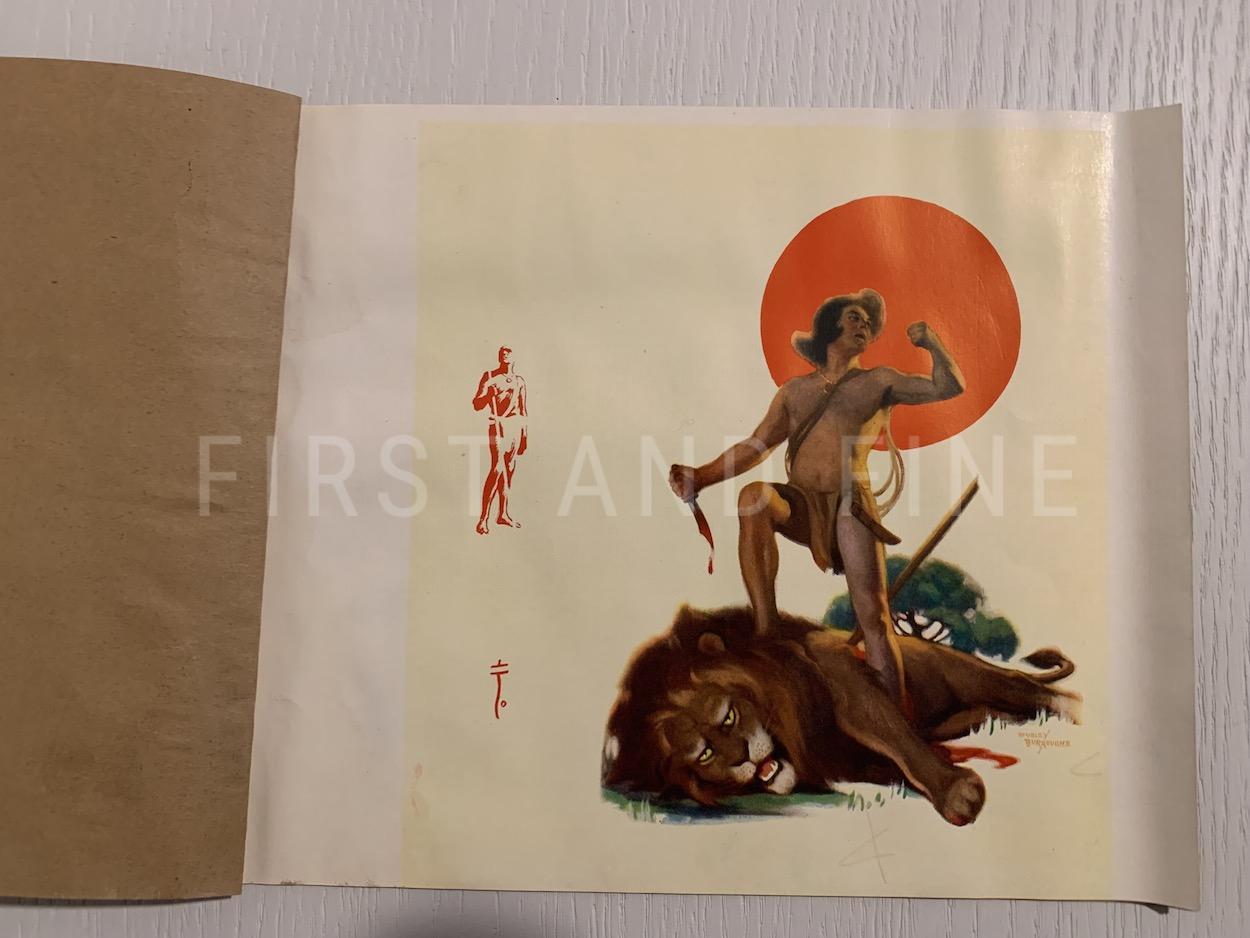 Burroughs, Edgar Rice (1932) 'Tarzan Triumphant', US signed and inscribed first edition family association copy, plus dust jacket proofs - Image 12