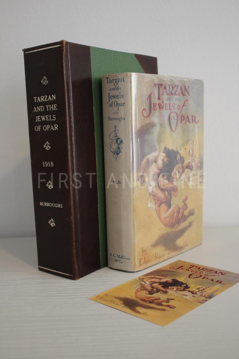 Burroughs, Edgar Rice (1918) 'Tarzan and the Jewels of Opar', US first edition with signed contract between the publisher and Burroughs