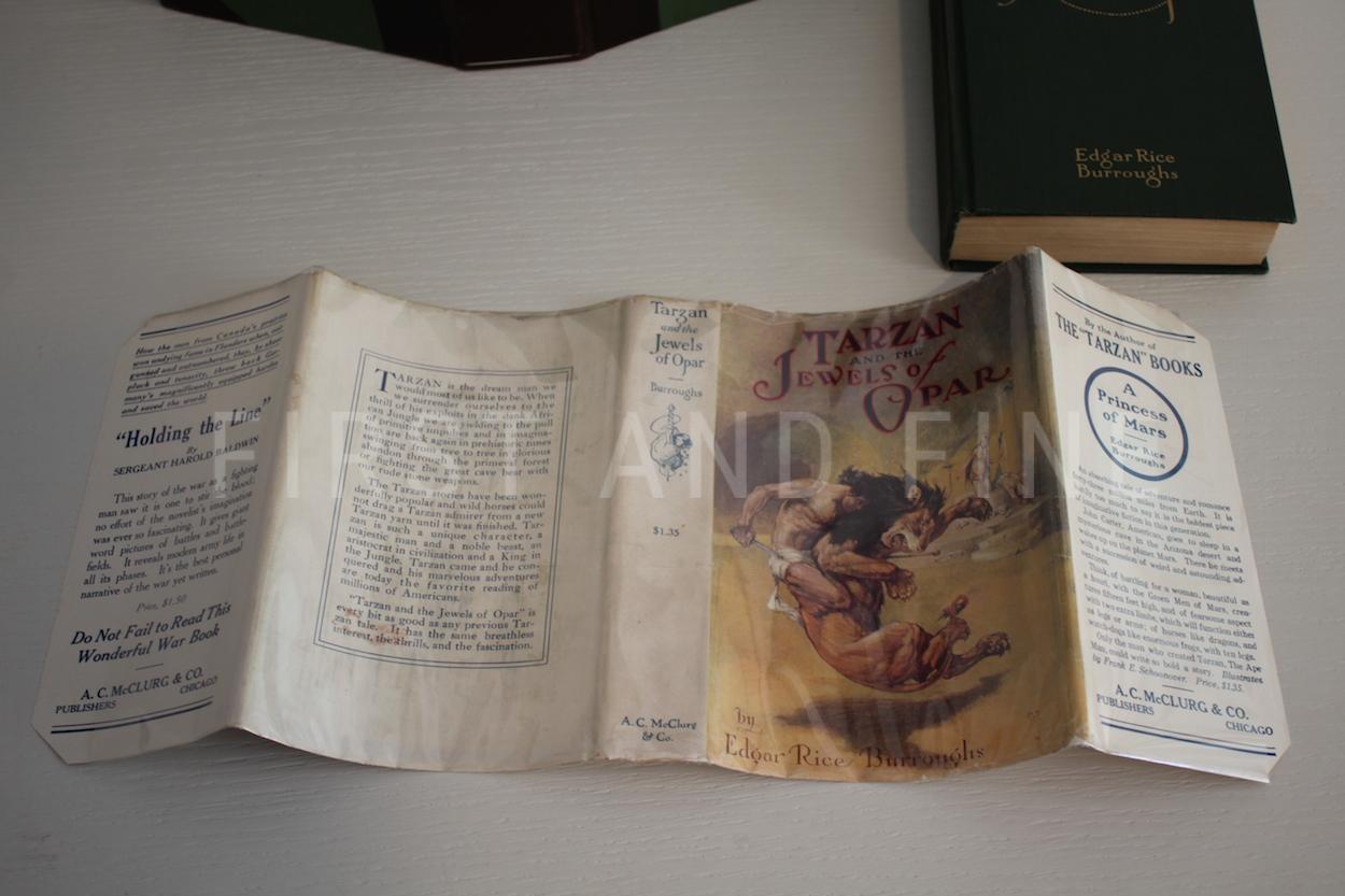 Burroughs, Edgar Rice (1918) 'Tarzan and the Jewels of Opar', US first edition with signed contract between the publisher and Burroughs - Image 11