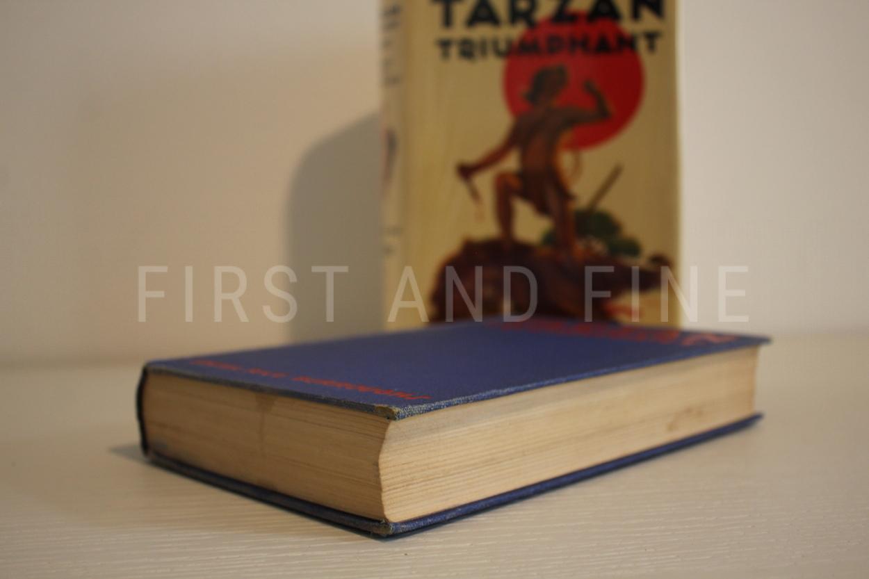 Burroughs, Edgar Rice (1932) 'Tarzan Triumphant', US signed and inscribed first edition family association copy, plus dust jacket proofs - Image 8
