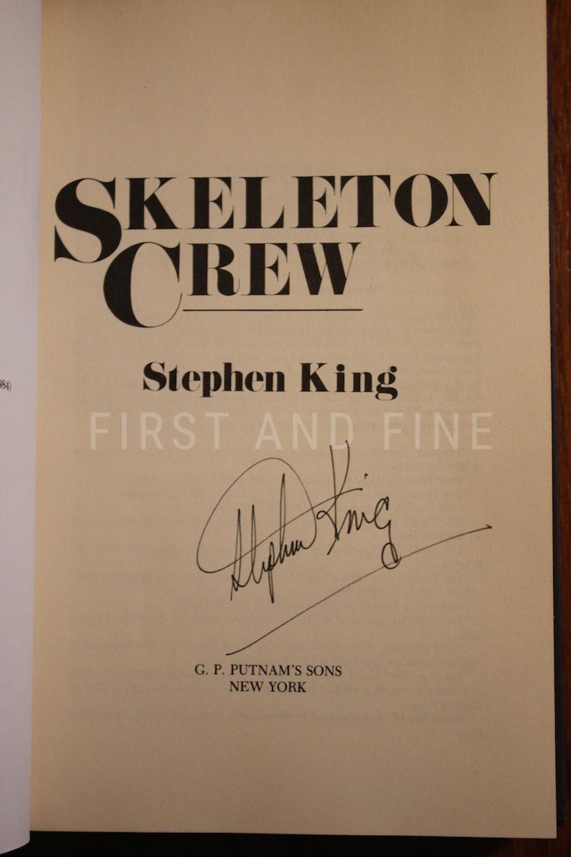 King, Stephen (1985) 'Skeleton Crew', US signed first edition with the uncorrected proof, plus a warmly inscribed Christmas card to his editor Bill Thompson - Image 3