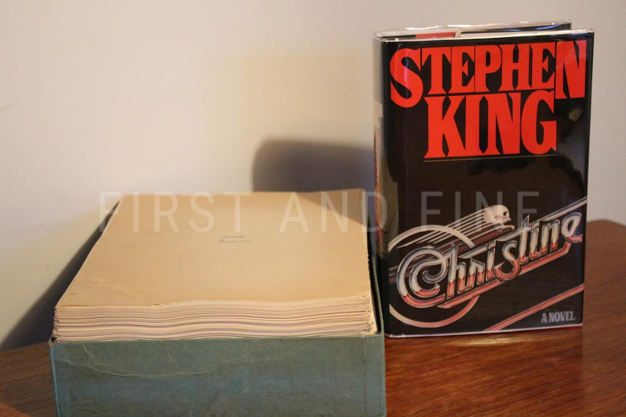 King, Stephen (1983) 'Christine', US signed and beautifully inscribed association copy to his editor at Doubleday Bill Thompson. Together with a copy of the 'Christine' manuscript