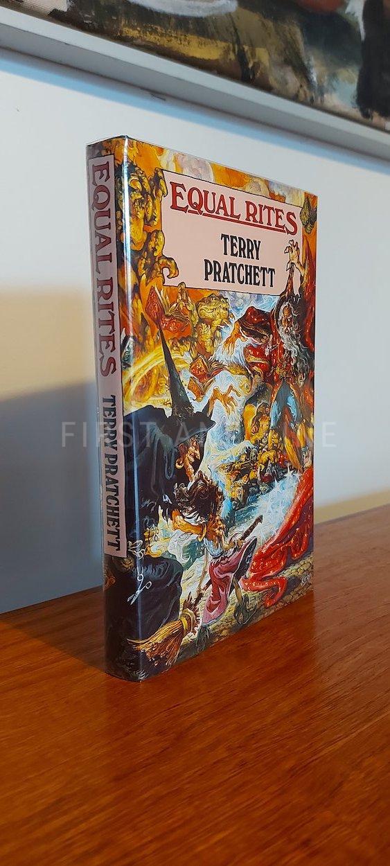 Pratchett, Terry (1987) 'Equal Rites', UK signed and inscribed first edition